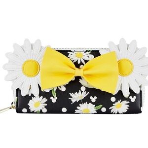 NWT Loungefly Disney Minnie Mouse Daisies Zip-around Wallet